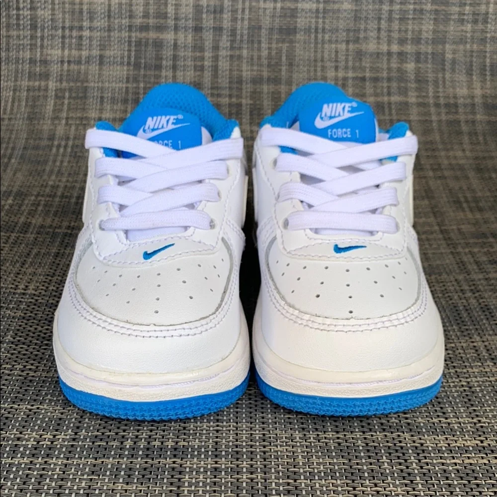 Nike Force 1 TD 'White Light Photo Blue' Sneakers Shoes unisex infant size 6